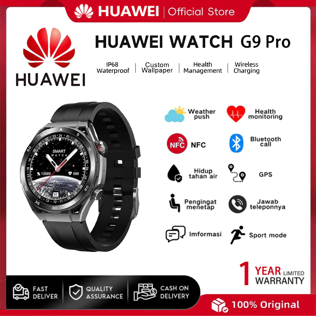 Smartwatch Fashion Edge HUAWEI WATCH GT G9